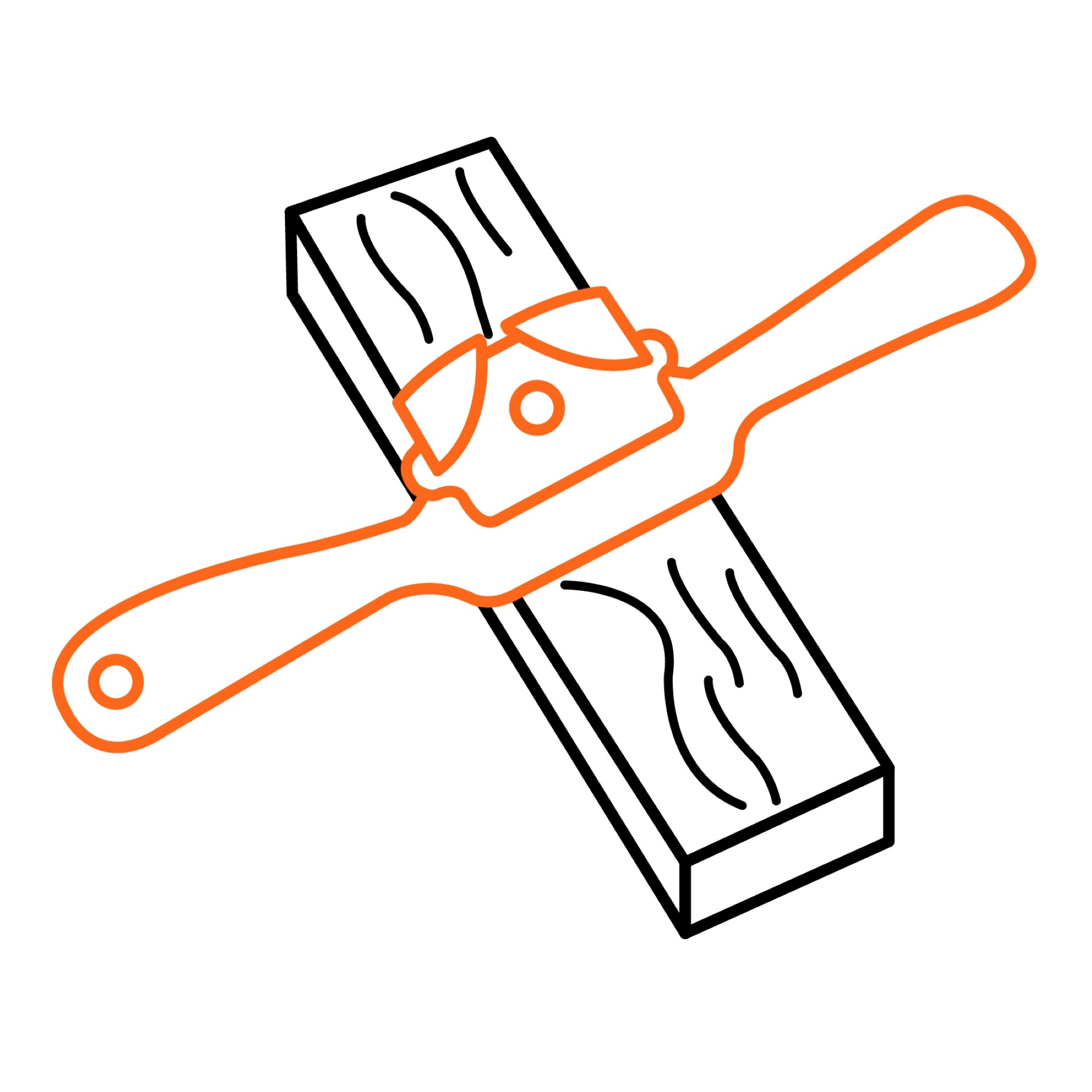 Cepillo Carpintero De Vuelta Curvo 9" Ancho De Corte 44 mm - Imagen 4