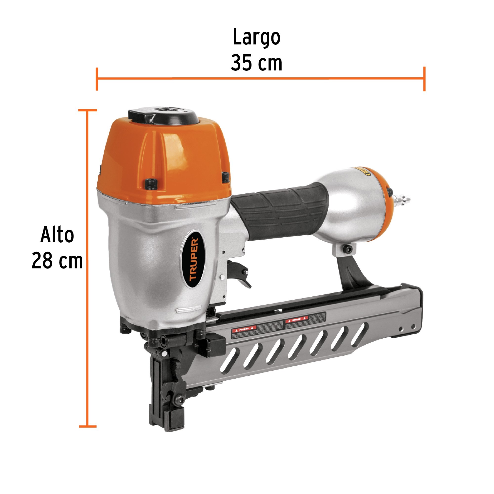 Grapadora Neumática Calibre 16" Y 100 Grapas Incluye Estuche - Imagen 2