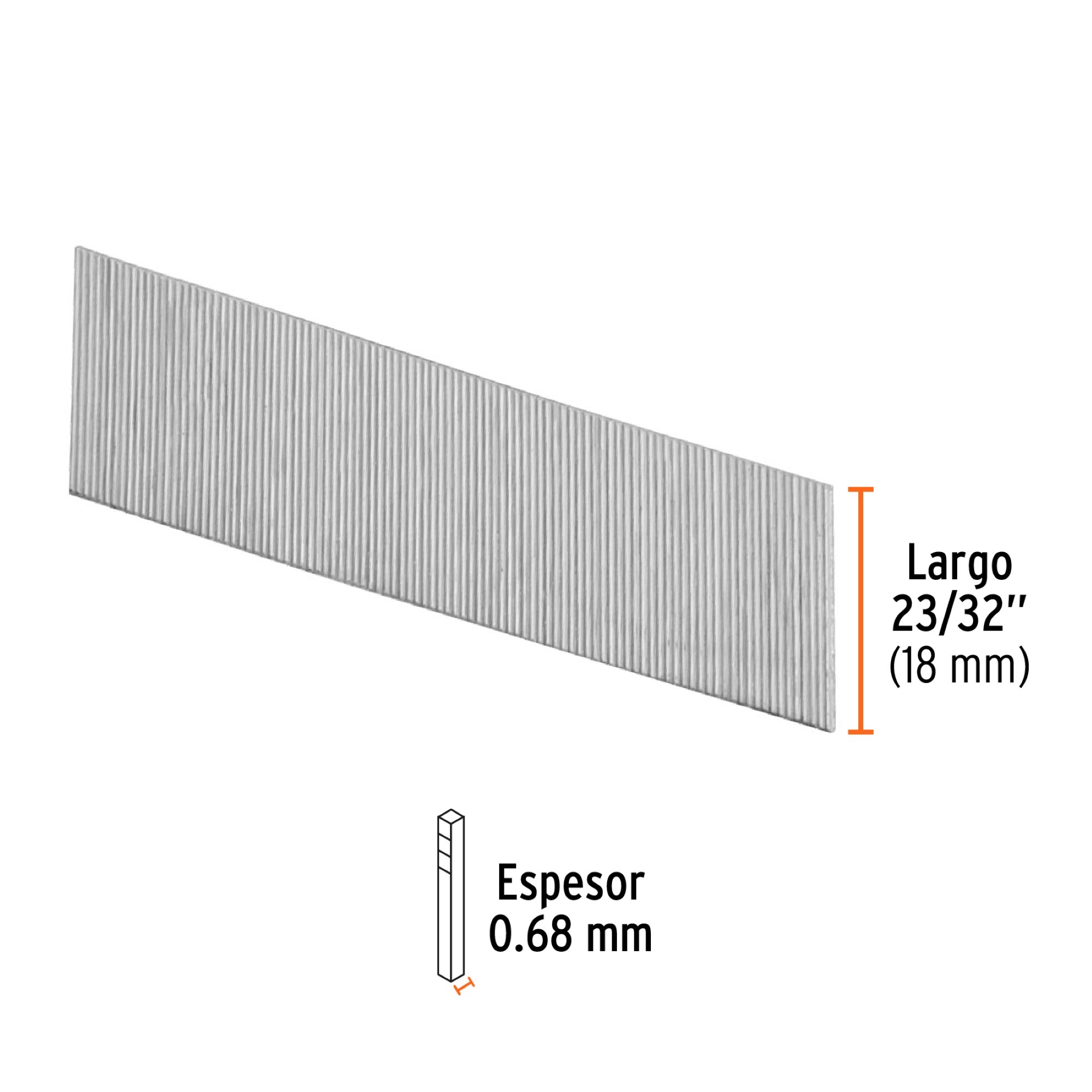 Caja De 10.000 Clavos Para Clavadora Calibre 23 Largo 18 mm - Imagen 4