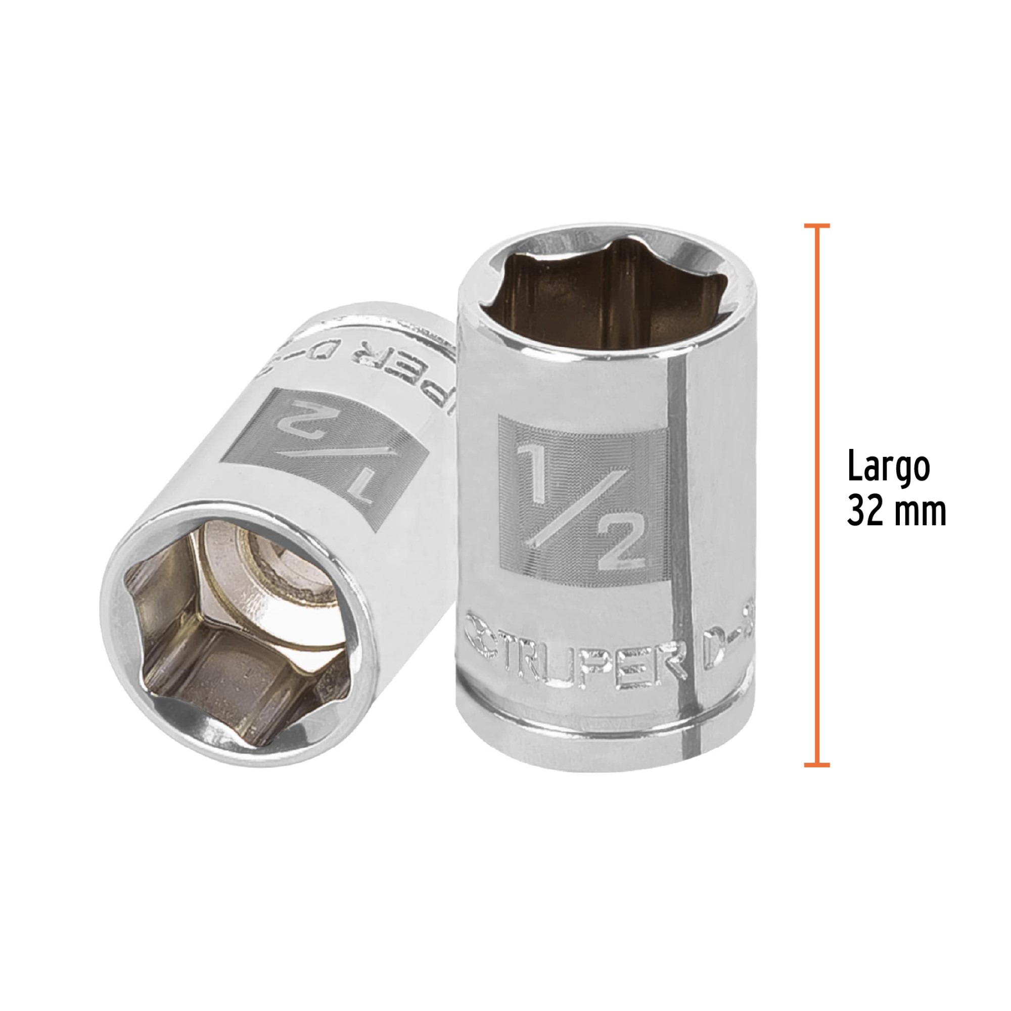 Copa Estándar 1/2" De 6 Puntas Cuadrante De 3/8" - Imagen 4