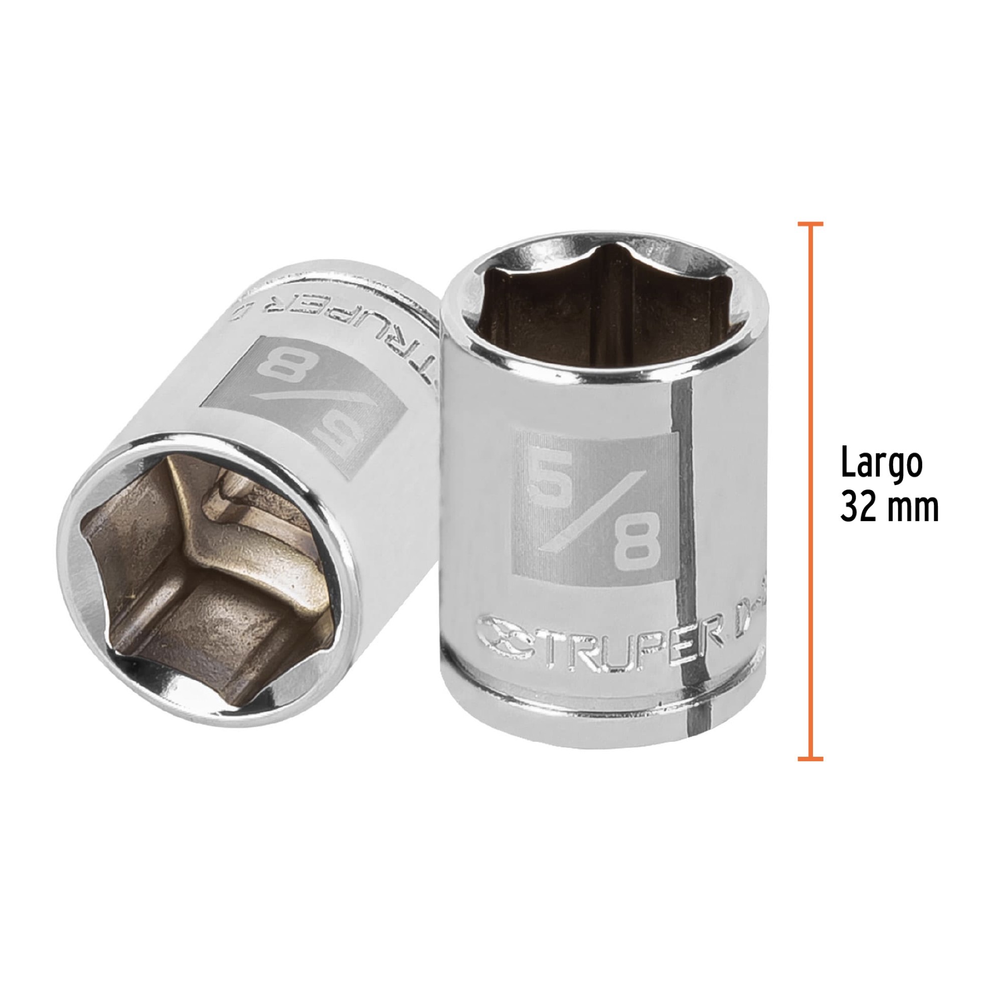Copa Estándar 5/8" De 6 Puntas Cuadrante De 3/8" - Imagen 4