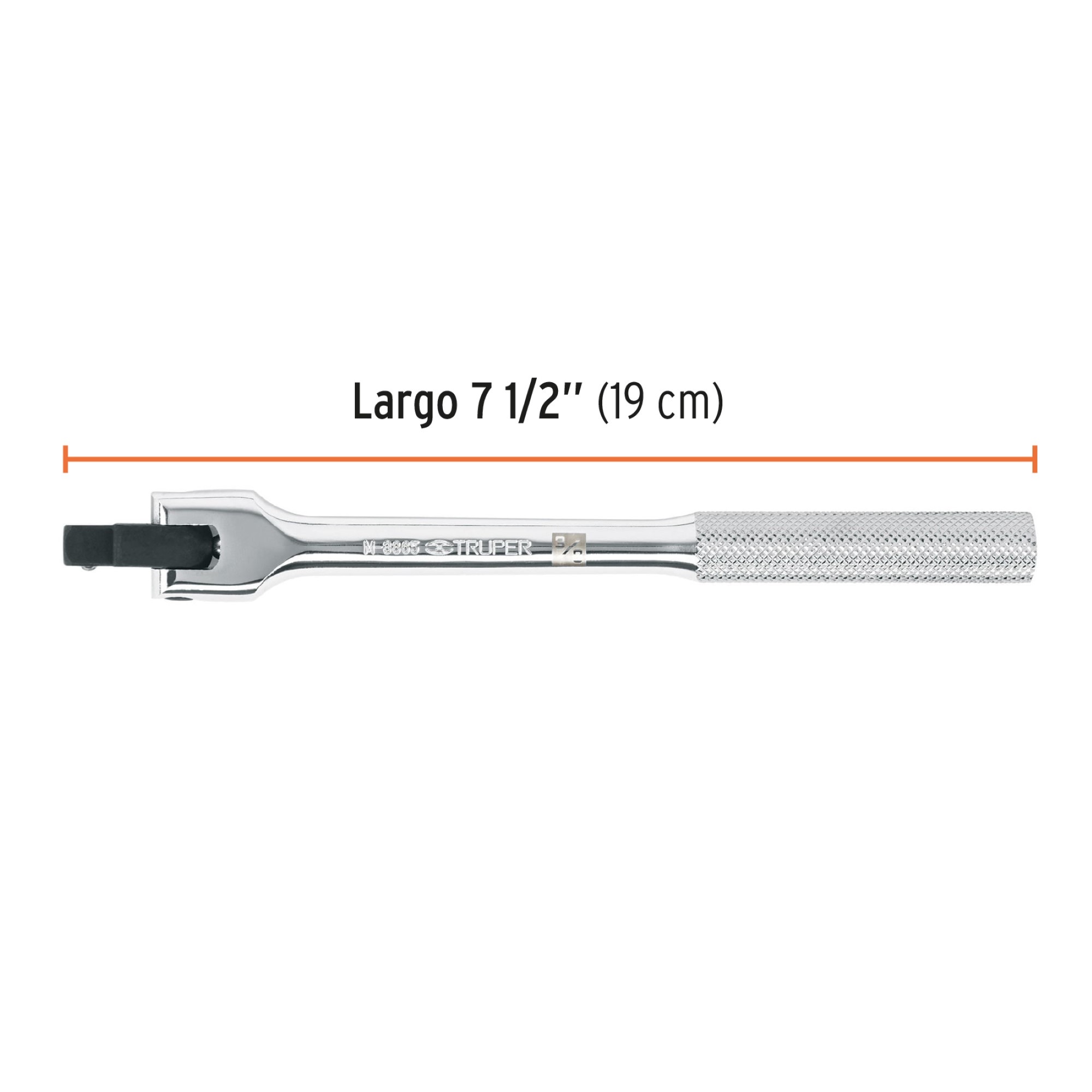 Mango Articulado Antiderrapante De 19 cm. Mando 3/8" - Imagen 4