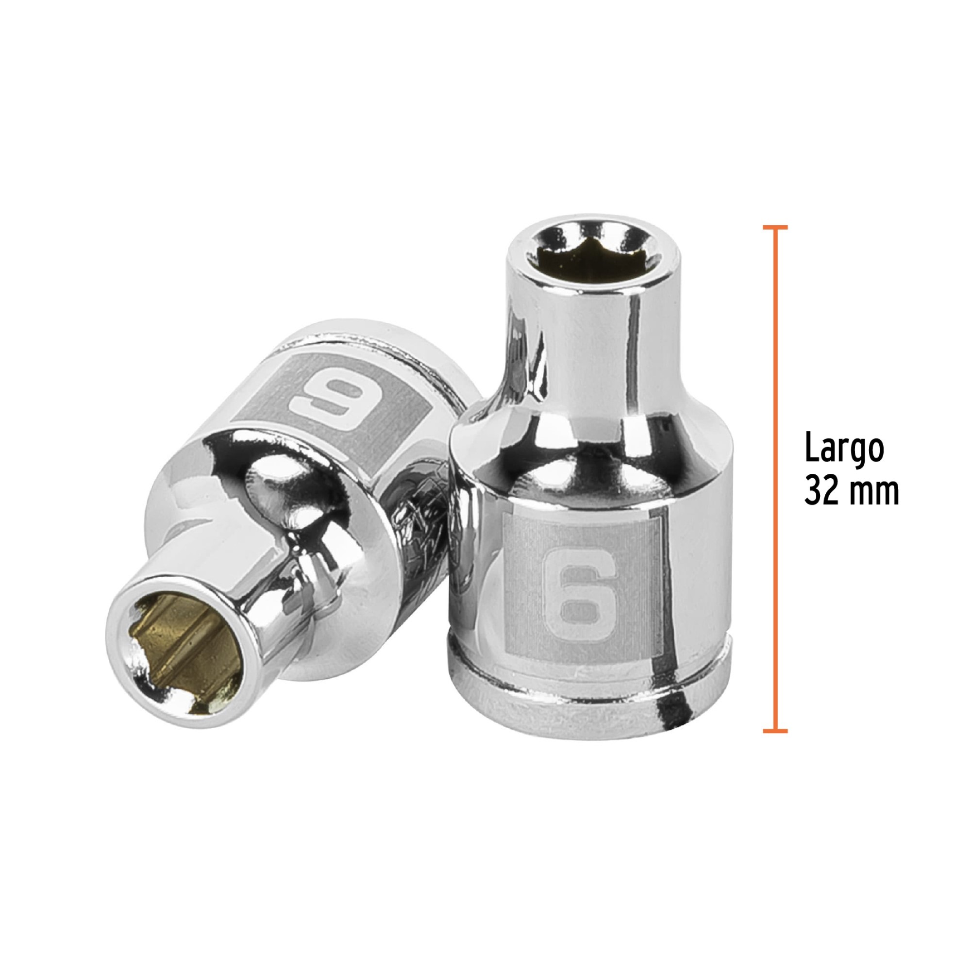 Copa Estándar 6 mm De 6 Puntas Cuadrante De 3/8" - Imagen 4