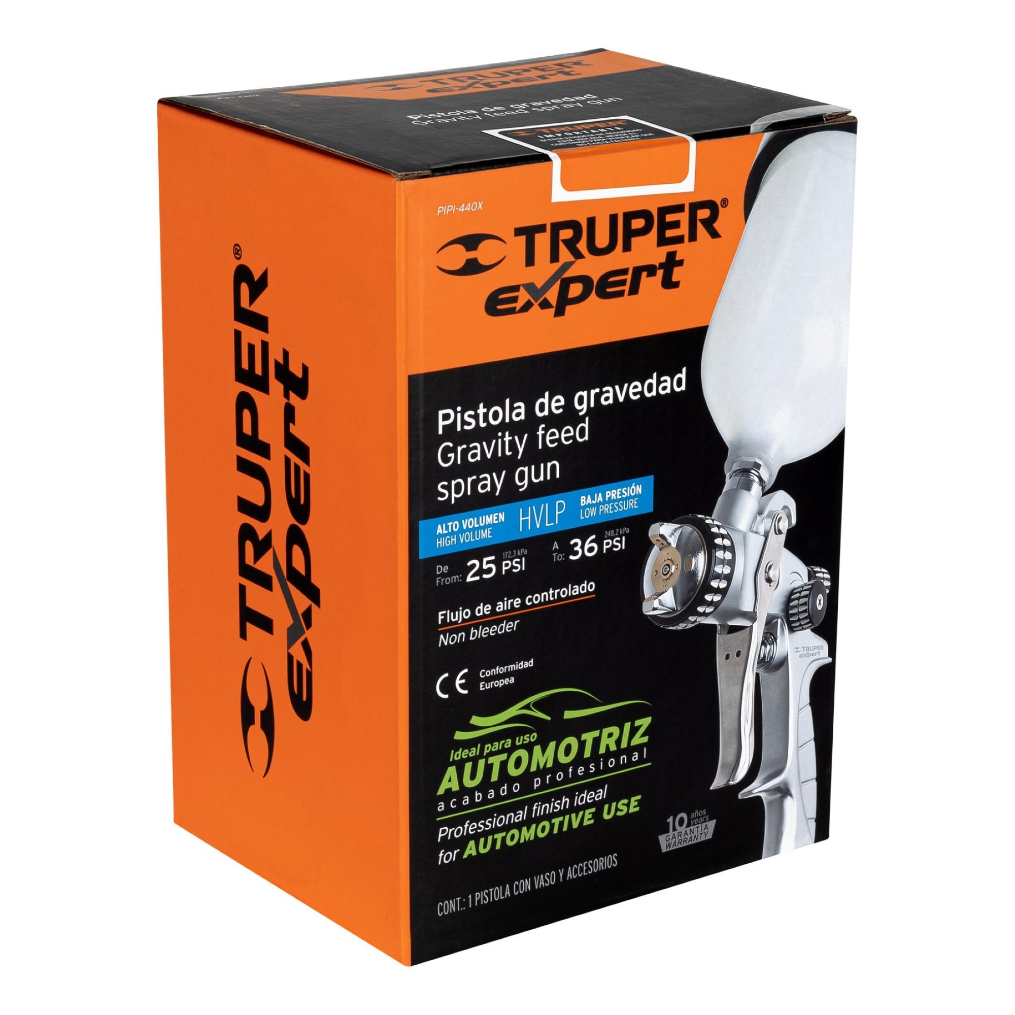 Pistola De Gravedad Para Pintar HVLP 600 ml Boquilla 1.4 mm - Imagen 4