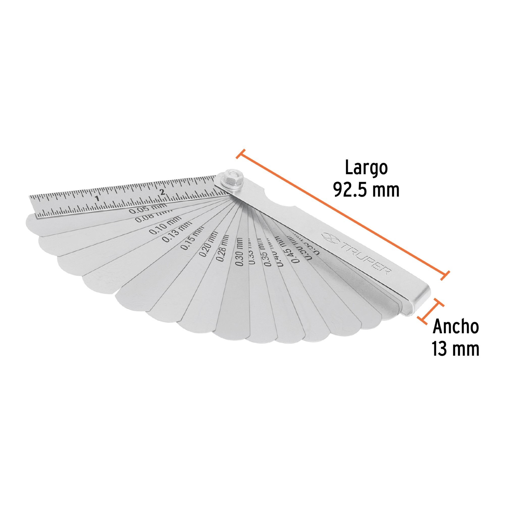 Calibrador De Bujías O Galgas Profesional De 15 Hojas - Imagen 4
