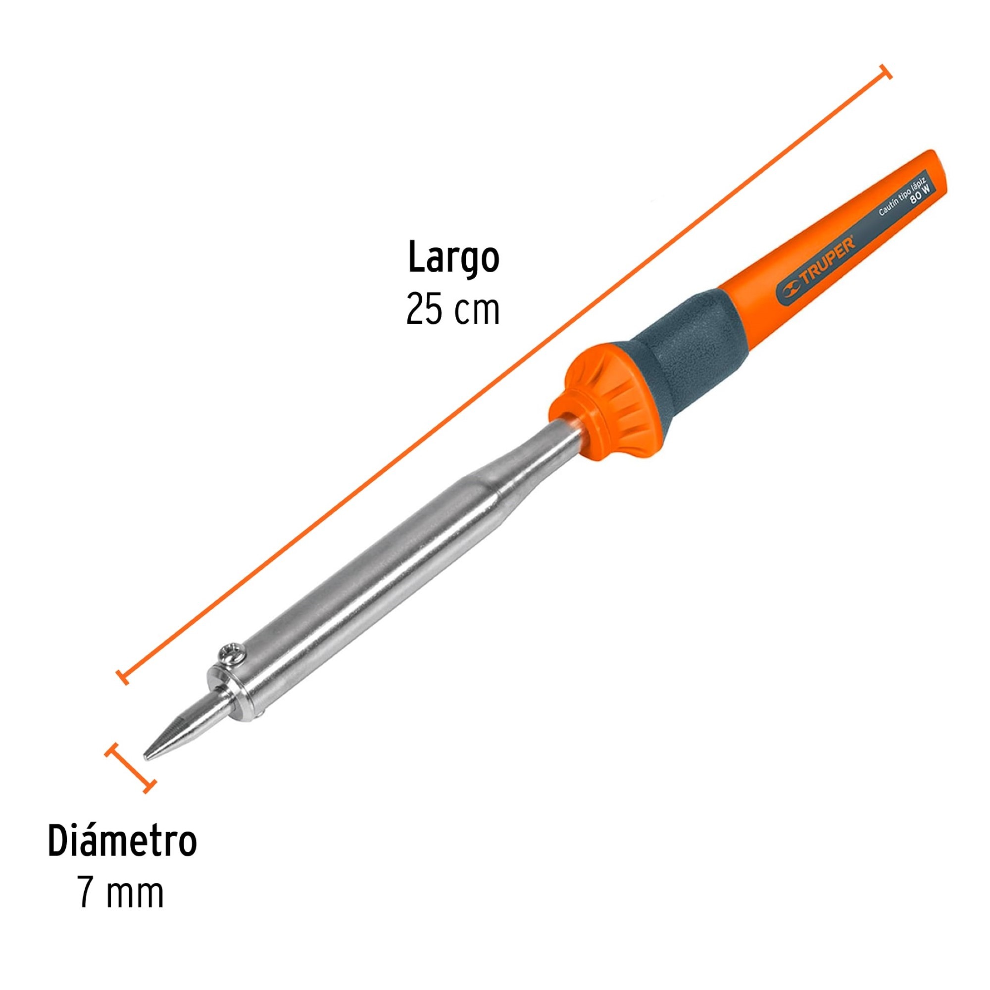 Cautín Tipo Lápiz 80 W Punta Cobre Con Recubrimiento Níquel - Imagen 5