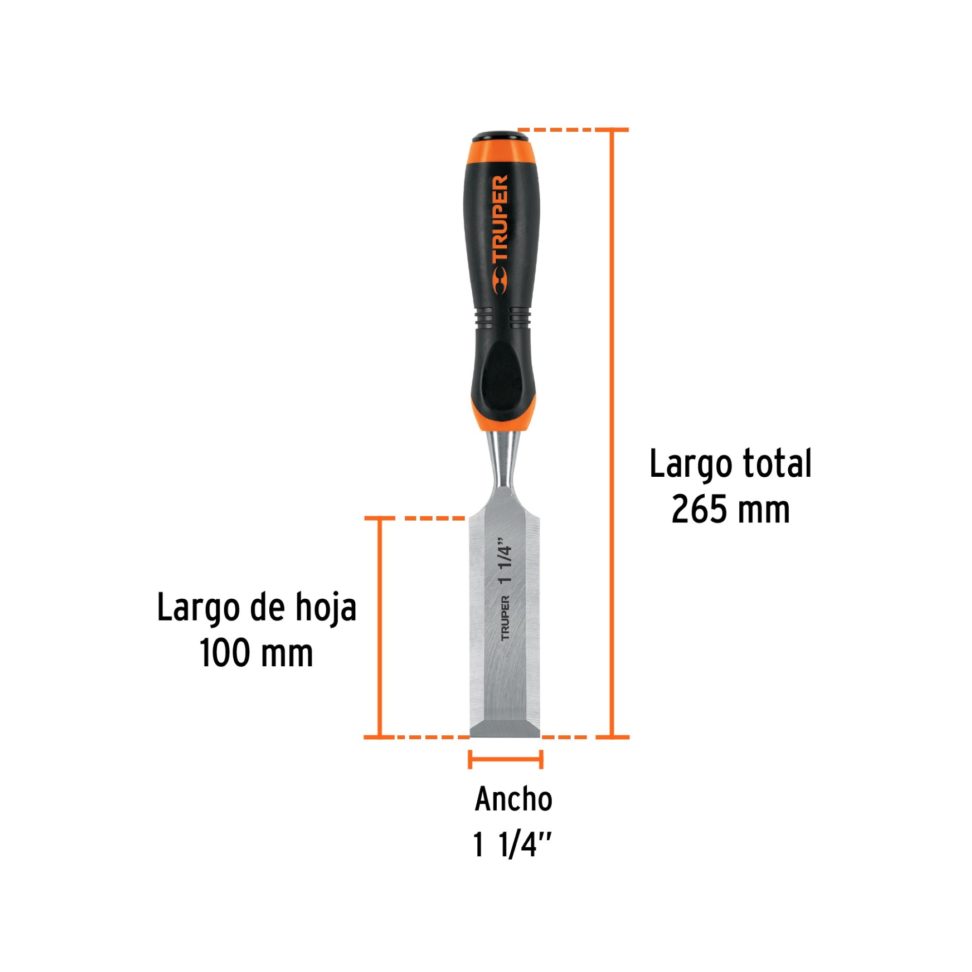 Formón De 1.1/4" Con Hoja De 10 cm Y Mango Comfort Grip - Imagen 4