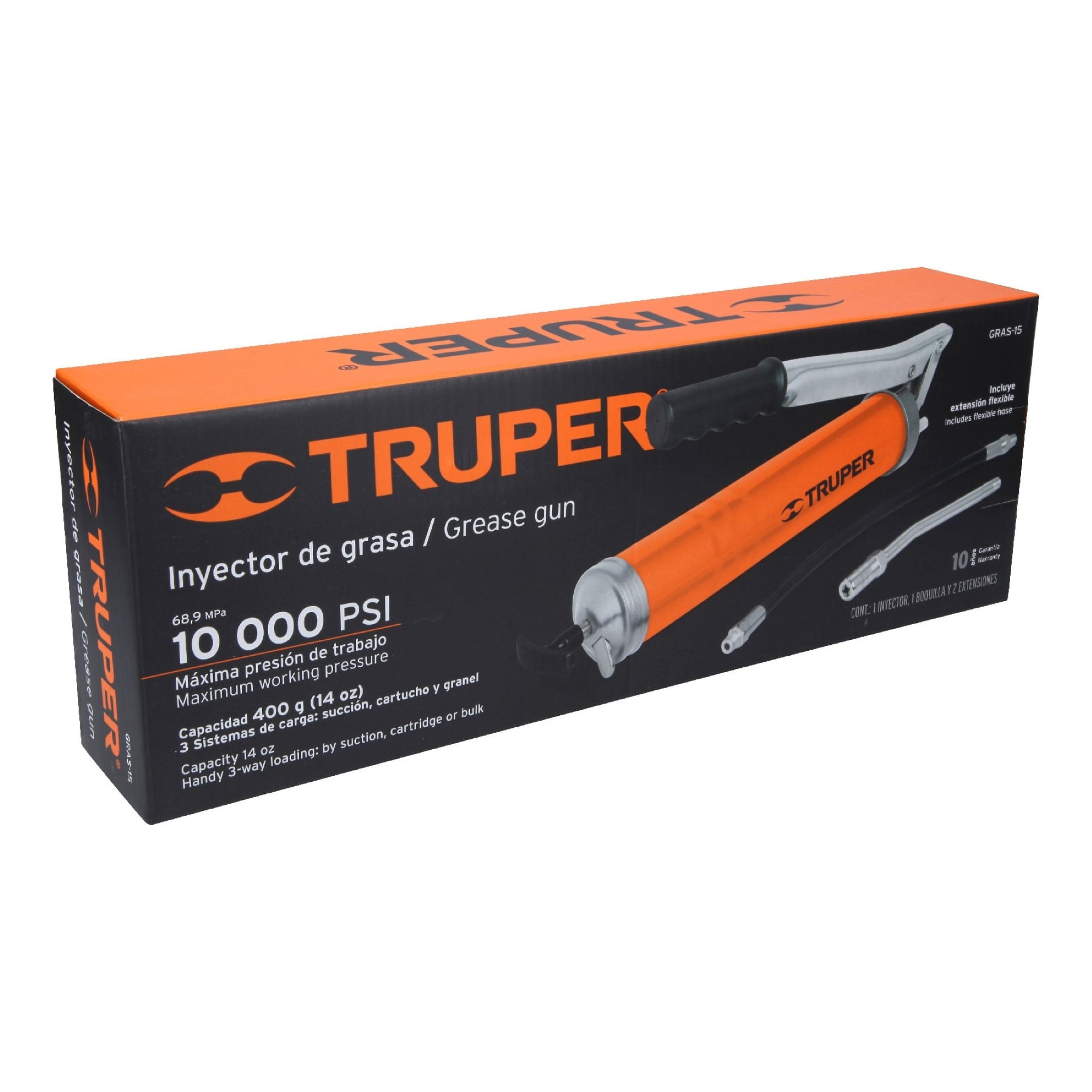 Inyector De Grasa Rígida Y Flexible De 14 Oz Y 10.000 Psi - Imagen 4