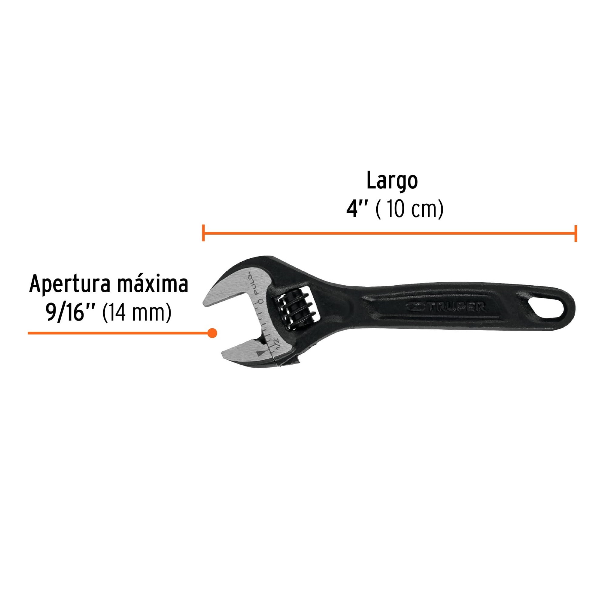 Llave Expansiva Industrial De 4" Con Apertura De 9/16" - Imagen 4