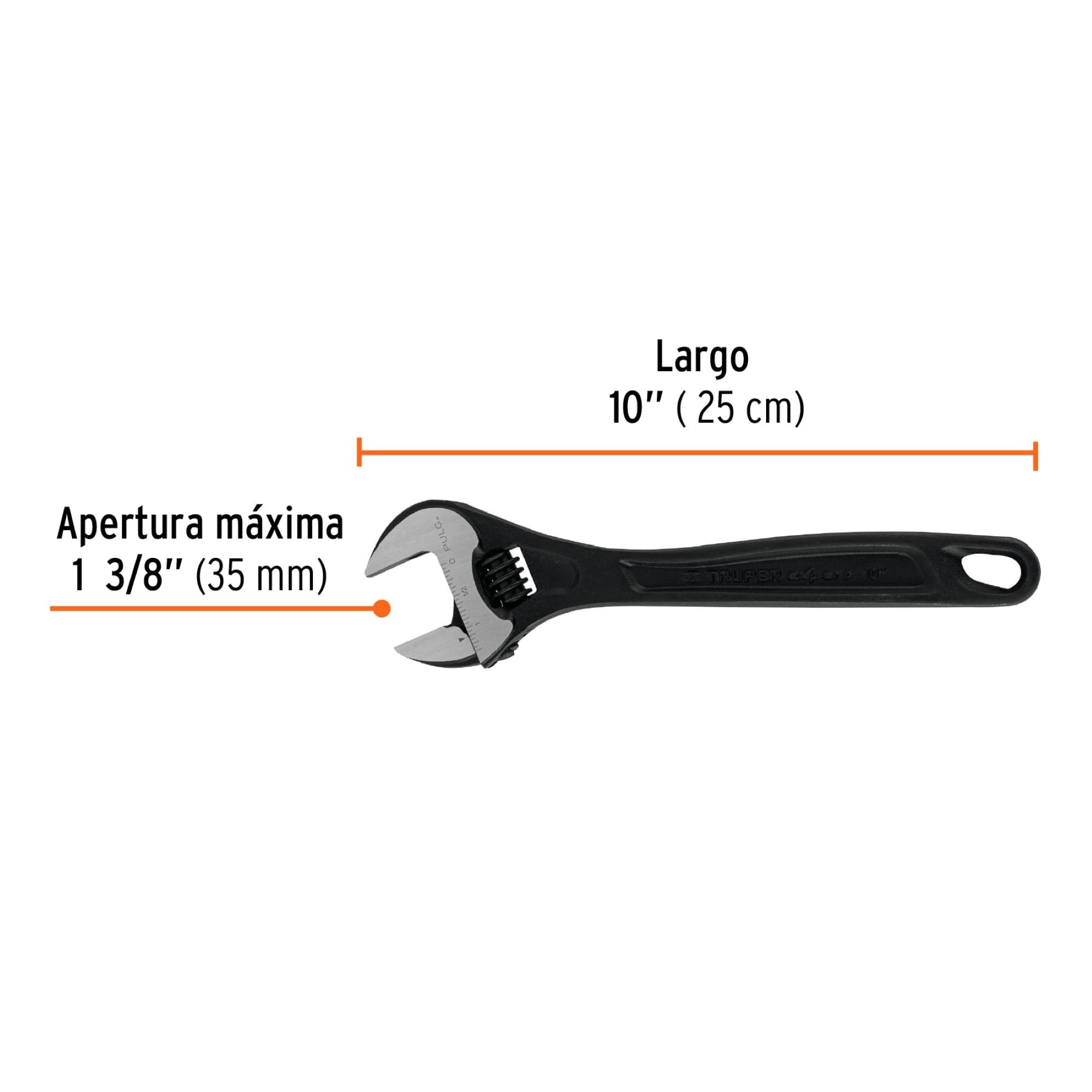 Llave Expansiva Industrial De 10" Con Apertura De 1.3/8" - Imagen 4