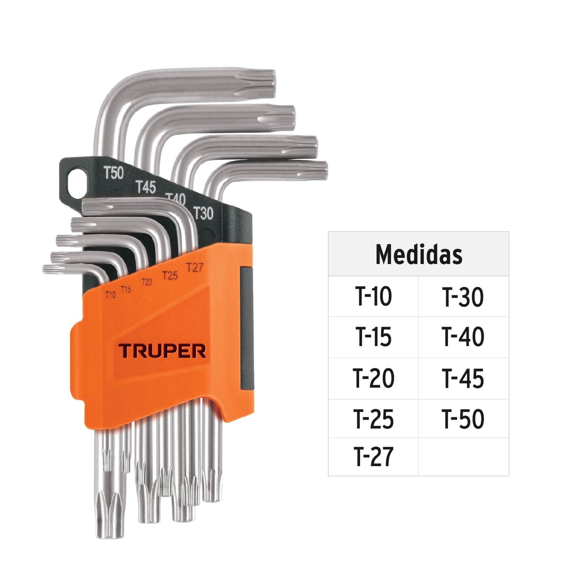 Juego De 9 Llaves Torx. Incluye Estuche Organizador - Imagen 3