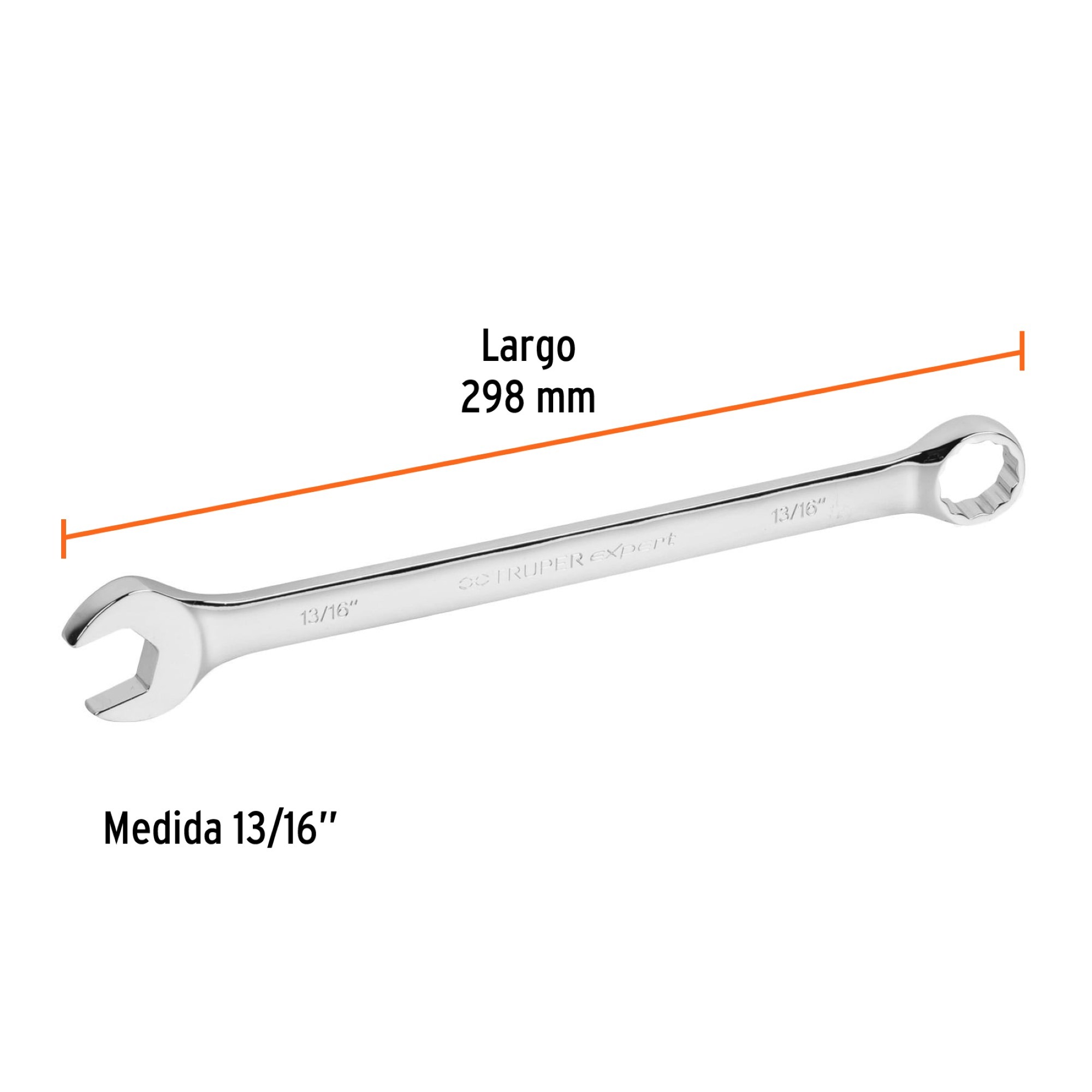 Llave Mixta Extralarga De 13/16". Largo 298 mm. Uso Rudo - Imagen 4