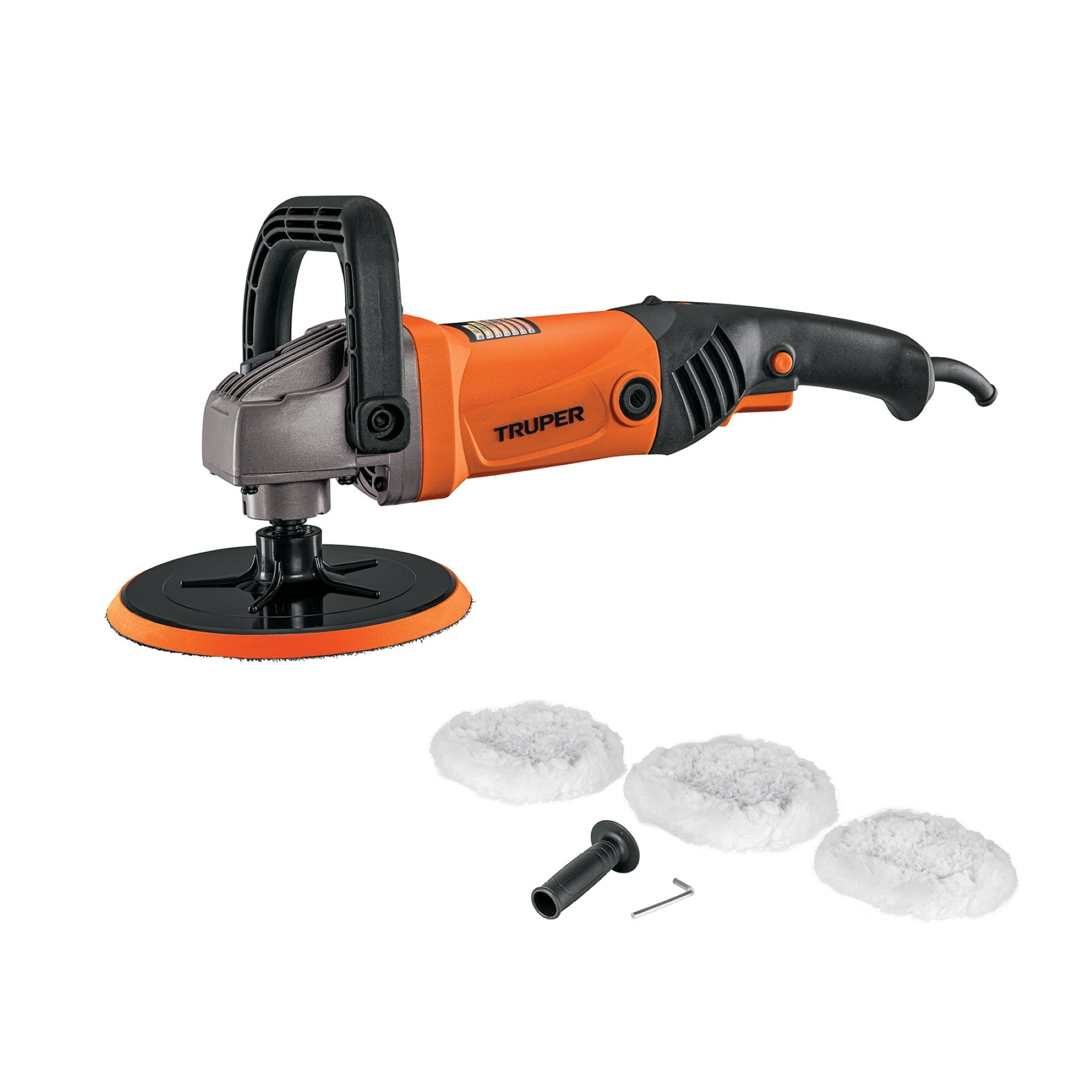 Polichadora De 7" 1200 W Con Mango Y Accesorios Incluidos - Imagen 3