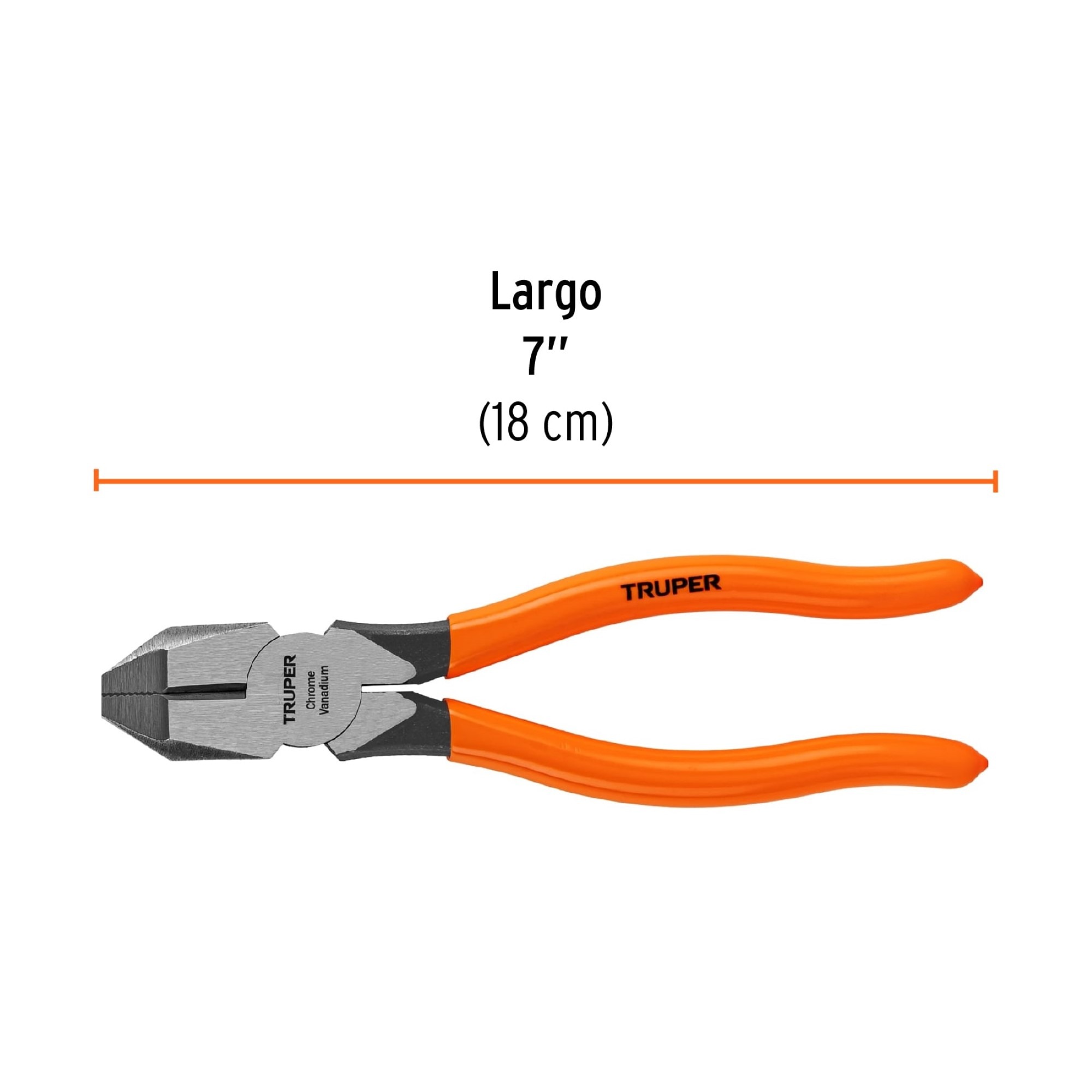 Alicate De Electricista Profesional De 7" Mango De PVC - Imagen 4