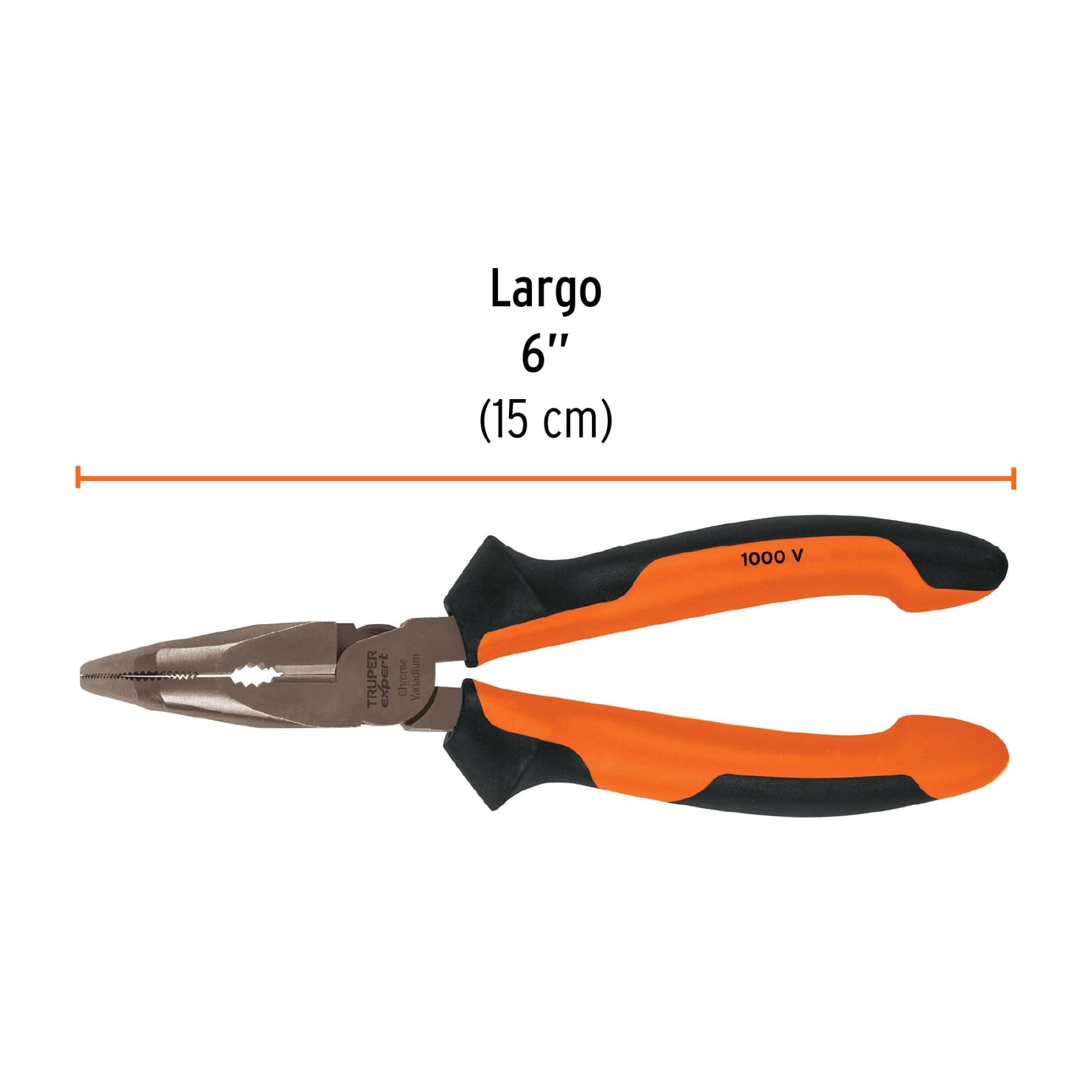 Alicate De Punta Curva Industrial De 6" Comfort Grip - Imagen 4
