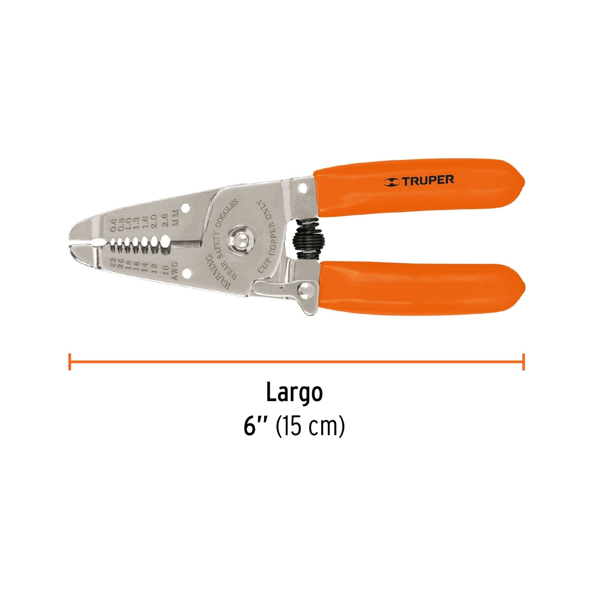 Alicate Pelacable Profesional De 6" Mango Antideslizante - Imagen 4