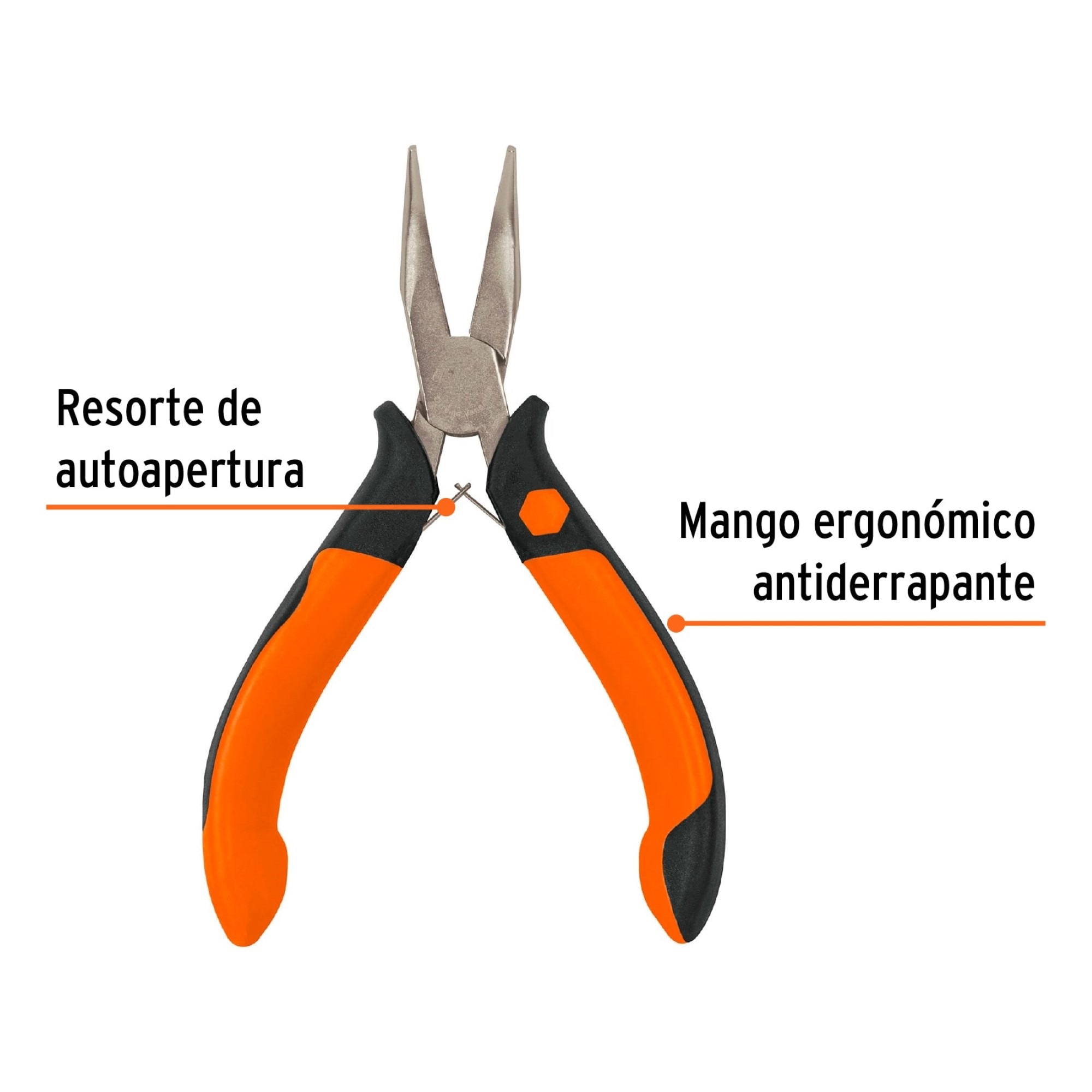 Alicate De Punta Curva Profesional De 5" Comfort Grip - Imagen 4