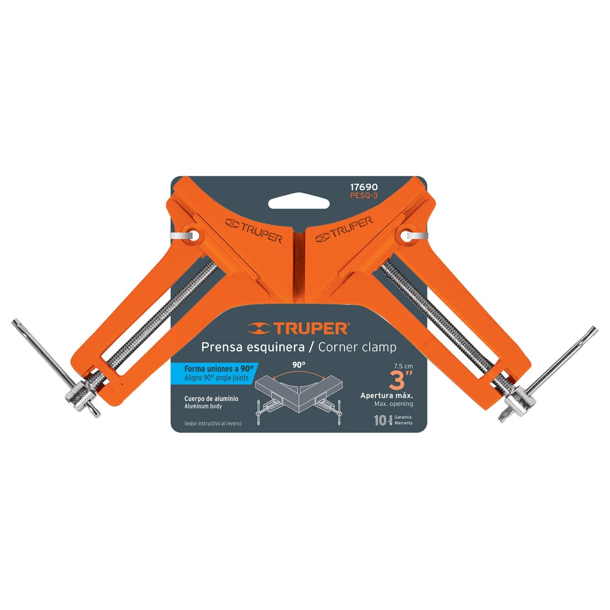 Prensa Esquinera De 3" Con Cuerpo De Aluminio Angulo 90° - Imagen 7