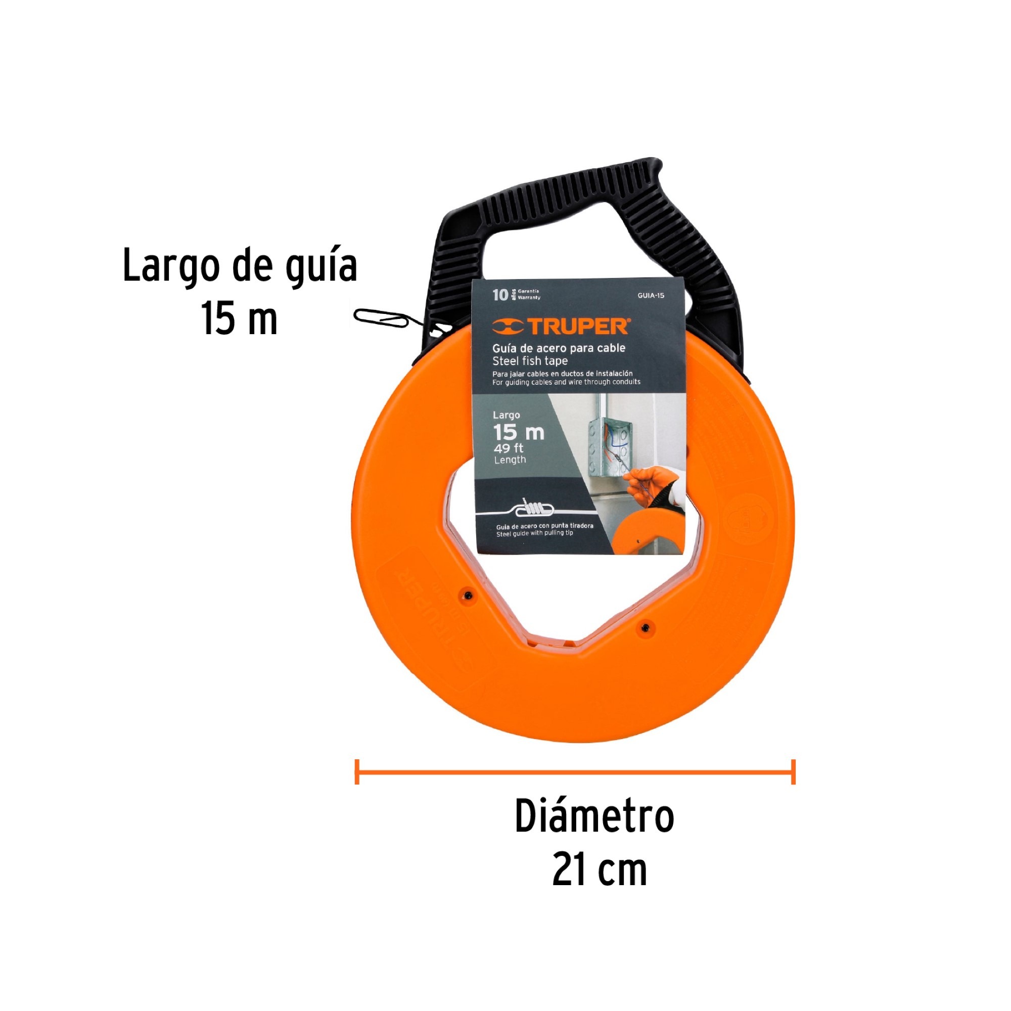 Sonda De Acero De 15 Metros Anti-Impacto Mango Ergonómico - Imagen 4