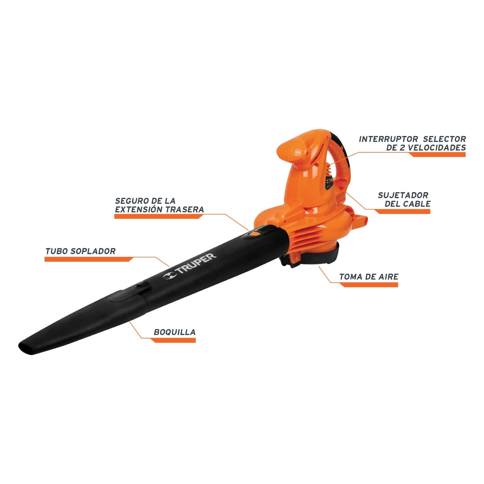 Sopladora Y Aspiradora Eléctrica 1440W Con Bolsa Recolectora - Imagen 5