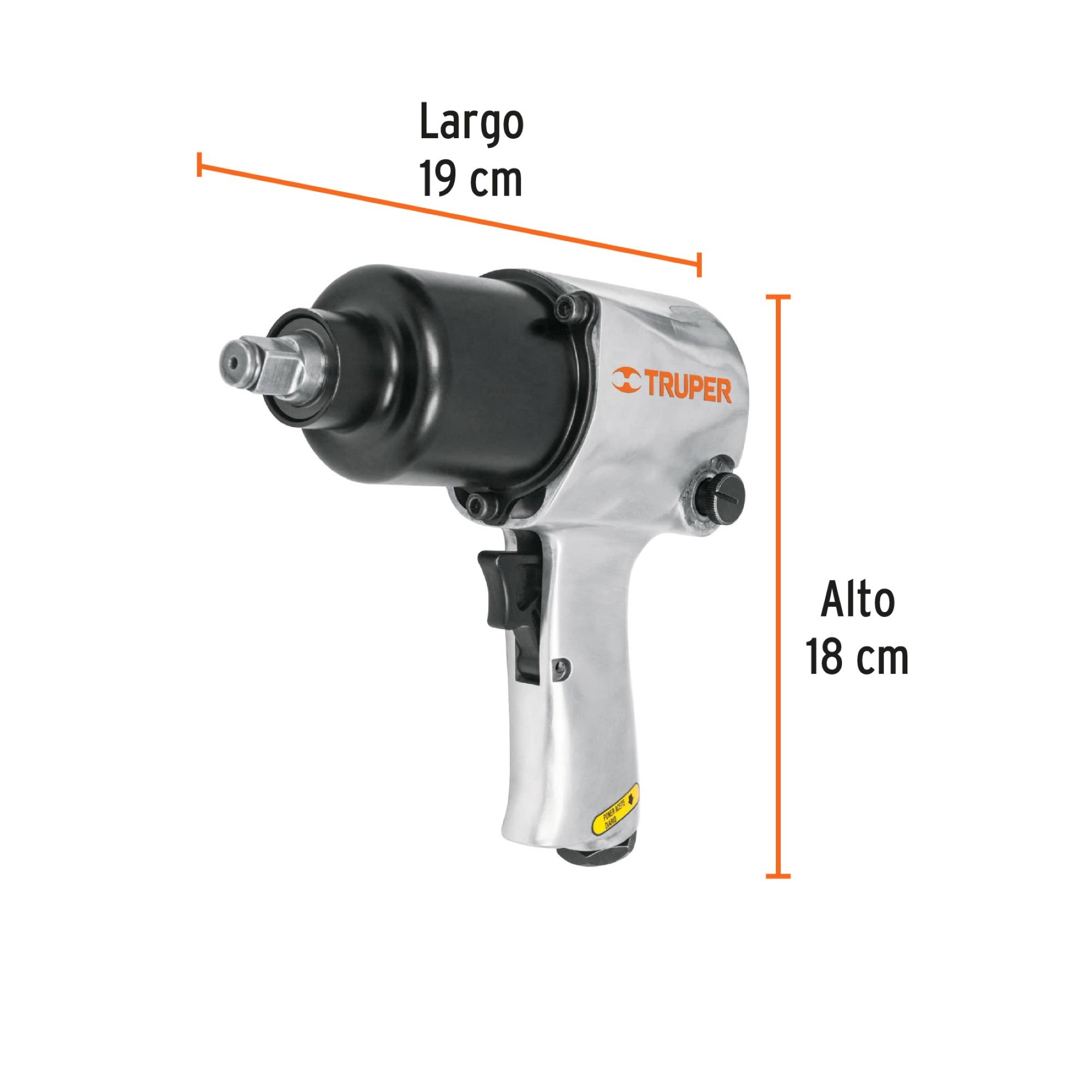 Pistola De Impacto Industrial De 1/2". Accesorios Incluidos - Imagen 5