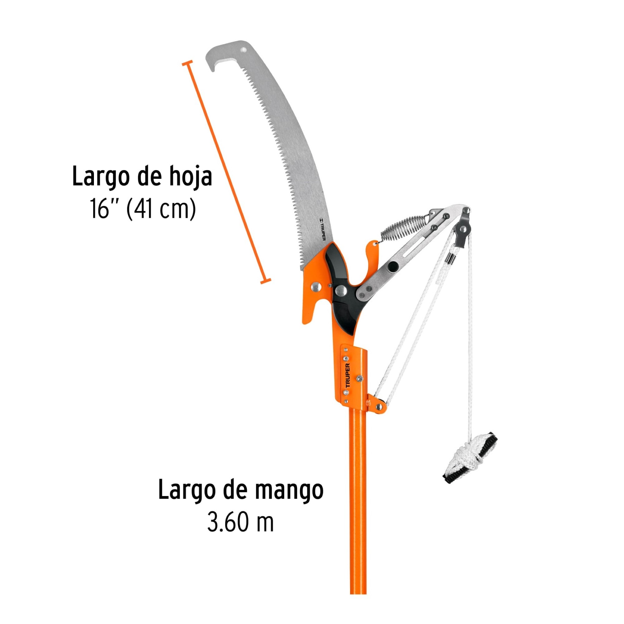 Cortador De Ramas De Doble Cuchilla Con Mango De 360 cm - Imagen 4