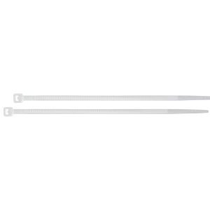 100 Amarres Plásticos De 20 cm Tensión 18 Lb Color Blanco