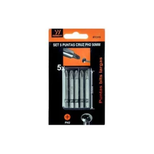 Juego De Puntas Para Taladro Destornillador ph2 De 5 Un
