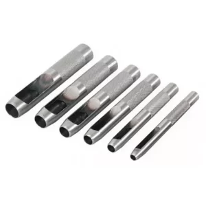 Juego De Sacabocados X 6 Pzs 1/8 -5/16 -3/16-7/32 -1/4 -5/16