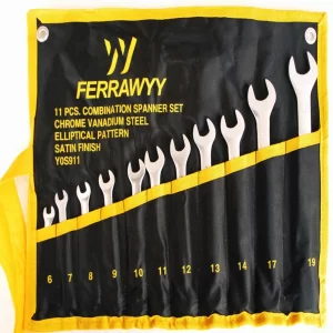Juego De Llaves Mixtas Cr-V 11 Piezas De 6-19mm Satinado