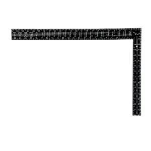 Escuadra O Regla De Aluminio Negra Para Carpitero Albañil 24x16"