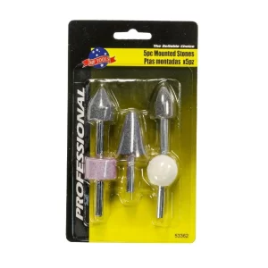 Juego De 5 Puntas Piedras Montadas Uso General Esmeril