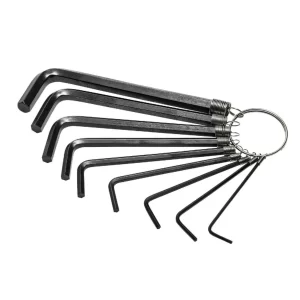 Juego Llaves Allen En Llavero 11pzs De 1/16-3/8"