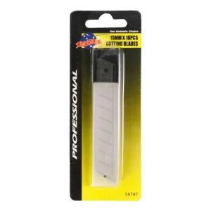 10 Cuchillas Profesionales Intercambiables Para Navaja 18mm
