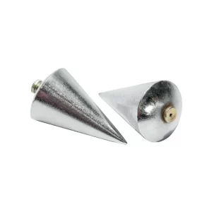 Plomada De Acero Compacto Cromado Tipo Trompo 200g