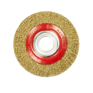 Grata Circular Para Esmeril Tipo Lisa En Acero Latón 8"x5/8"