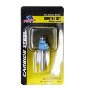 Broca O Fresa De Enrutador De Varilla Cóncava Y Bordes 3/16"