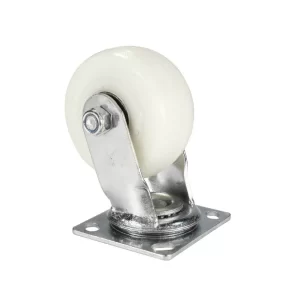 Rodachina Plana De Nylon Giratoria Resiste 400Kg De 4"