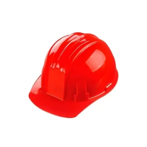 Casco De Seguridad Rojo Cierre Ratchet Con Barbuquejo