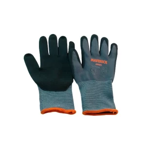 Guantes Seguridad Gris De Microespuma De Nitrilo Talla L