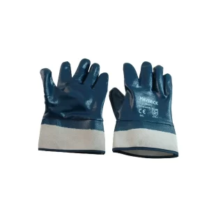 Guantes De Seguridad Nitrilo Azul Con Acabado Liso Talla L