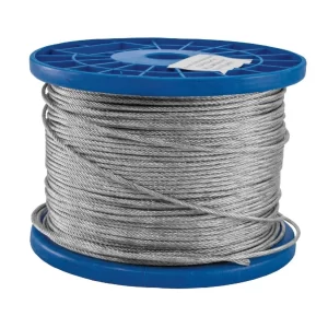 Rollo Guaya O Cable Acero Galvanizado 3/16" X 500m