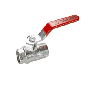 Valvula De Bola O Llave En Hierro Niquelado De 1-1/2"