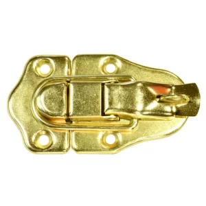 Cierre Metálico Sueco Con Chapa Para Cofre Zincado Dorado