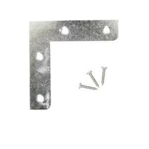 Refuerzo En L Para Esquinas En Zinc De 3" Con Tornillos