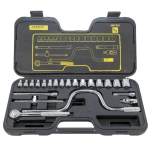 Juego De Copas Con 23 Pzc Profesional Cuadrante De 3/8"