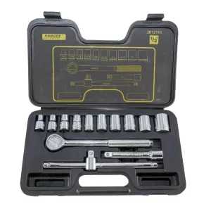 Juego 10 Pzs Y Copas En Cromo Cuadrante 1/2 Incluye Estuche