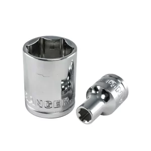 Copa Dado Cromado De 15/16" Cuadrante 1/2" Hexagonal