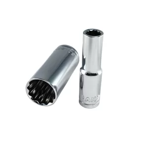 Copa Dado Cromado Larga 13mm Cuadrante 1/2" - 12 Puntas