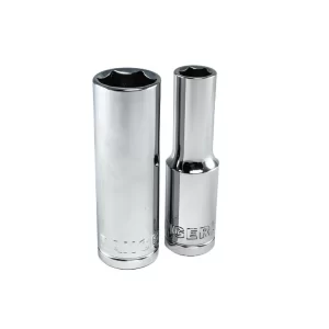 Copa Dado Cromado Larga 3/8" Cuadrante 1/2" Hexagonal